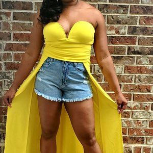 Lemon tube top